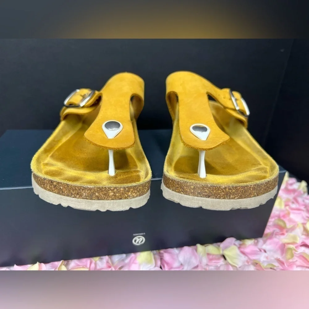 Yokono Yellow Suede Sandals, super cute size 38
